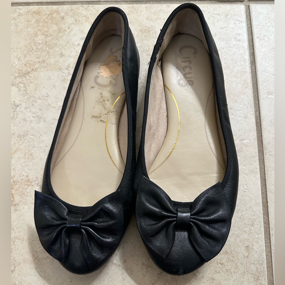Circus by Sam Edelman Black Bow Flats